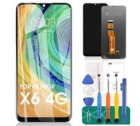 SRJTEK Pantalla LCD TFT para Honor X6 4G para Honor X8 5G, reemplazo de pantalla para X6 4G/X8 5G, digitalizador VNE-LX1, kits de reparación sin marco (negro)