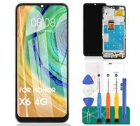 SRJTEK Pantalla LCD TFT para Honor X6 4G para Honor X8 5G, reemplazo de pantalla para X6 4G/X8 5G, digitalizador VNE-LX1, kits de reparación con marco (negro)