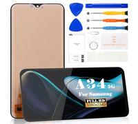 SRJTEK Pantalla LCD TFT para Samsung Galaxy A34 5G LCD A346 Pantalla para SM-A346E, SM-A346B, SM-A346B/DS, pantalla LCD, digitalizador, piezas de reparación con herramientas (sin marco, negro)