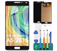 SRJTEK Pantalla táctil TFT LCD de repuesto para Samsung Galaxy A5 2015 pantalla A500 A500F A500M A500FU pantalla táctil digitalizador montaje (no original Amoled) (negro)