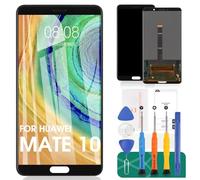 SRJTEK Para Huawei Mate 10 Reemplazo De Pantalla LCD De 5.99 ",para Mate 10 ALP-TL00-AL00-L09-L29 Kits De Ensamblaje De Vidrio Digitalizador De Pantalla Táctil, Incluye Vidrio Templado (Negro)