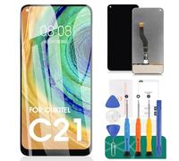 SRJTEK Para Oukitel C21 Pantalla LCD de 6.4 pulgadas para Oukitel C21 Reemplazo de pantalla táctil digitalizador Asamblea Kits de reparación (Negro, Sin Marco)