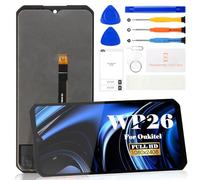 SRJTEK Para Oukitel WP26 Pantalla LCD Para Oukitel WP26 Reemplazo de pantalla táctil digitalizador Asamblea Kits de reparación (Negro, Sin Marco)