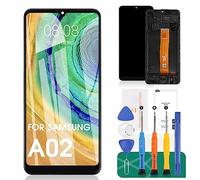 SRJTEK para Samsung Galaxy A02 Pantalla LCD para Samsung A02 reemplazo de Pantalla A022 Pantalla LCD SM-A022F táctil digitalizador SM-A022M, SM-A022G, SM-A022G/DS Kits de reparación (Negro con Marco)