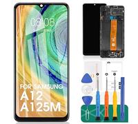 SRJTEK para Samsung Galaxy A12 Pantalla de Repuesto para Samsung A12 Pantalla LCD A125 Pantalla LCD SM-A125F táctil digitalizador SM-A125M Asamblea con SM-A125U,SM-A125N (Negro con Marco)