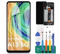 SRJTEK para Samsung Galaxy A13 5G reemplazo de Pantalla para Samsung Aa13 5G LCD para Pantalla Samsung A13 5G para SM-A136U digitalizador Pantalla táctil Piezas de reparación con Marco