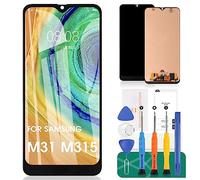 SRJTEK para Samsung Galaxy M31 Pantalla LCD para Samsung M31 reemplazo de Pantalla M315 Pantalla LCD SM-M315F táctil digitalizador SM-M315 (función OLED Compatible con Figerprint)