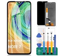 SRJTEK para XIAOMI Redmi Note 7 Pantalla LCD de Repuesto de 6.3" (no AMOLED) para Redmi Note 7 Kit de Montaje de Vidrio digitalizador de Pantalla táctil, Incluye Vidrio Templado (Negro)