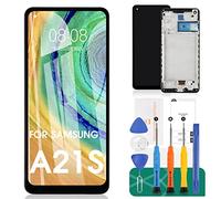 SRJTEK Reemplazo de Pantalla para Samsung Galaxy A21s para Samsung A21s Pantalla LCD A217 SM-A217F digitalizador táctil SM-A217M, SM-A217N Kits de reparación (Negro con Marco)
