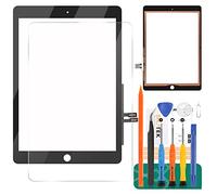 SRJTEK Reemplazo De Pantalla Táctil iPad 9.7 "2018 iPad 6 6th Gen A1893 A1954 Kits De Ensamblaje De Vidrio Digitalizador De Pantalla Táctil+Adhesivo+Herramientas+Vidrio Templado (Negro)