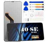 SRJTEK TCL 406 2023 Pantalla LCD para TCL 406 Reemplazo de pantalla táctil T506K Kit de reparación de montaje de digitalizador (negro)