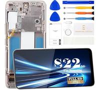 SRJTEK Versión de EE. UU.: pantalla de repuesto para Samsung Galaxy S22 5G para Samsung Galaxy S22 5G, pantalla LCD G901U, digitalizador, pantalla táctil con marco (oro rosa)