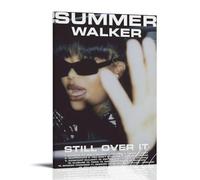 SRJUDR Póster con texto en inglés "Summer Walker Still Over It" para pared, 20 x 30 cm, estilo marco
