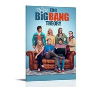SRJUDR The Big Bang TheoryPosters Art Pop Wall Art & Prints Lienzo Diseño Retrato Decoración de pared 12 x 18 pulgadas (30 x 45 cm) estilo marco