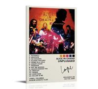 SRJUDR Unplugged-Alice in ChainsPosters Art Pop Wall Art & Prints Lienzo Diseño Retrato Decoración de pared 20 x 30 pulgadas (50 x 75 cm) estilo marco