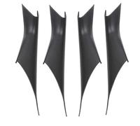 SRKATI 2/4 piezas de embellecedores para tiradores de manijas interiores de puertas de coche, compatibles con BMW Serie 5 G30 G38 2018-2023 Manija de puerta exterior(4Pcs Black)