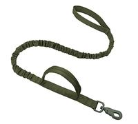 SRKATI Correa de Perro Correa táctica Militar para Collar de Perro, Collares de Perro medianos y Grandes, Plomo para Pastor alemán Correa Ajustable(Green Leash,M)