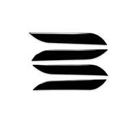 SRKATI Manija de puerta exterior 4 piezas de cubierta de manija de puerta exterior de coche negra brillante para Tesla Model S 2014-2019, resistente a rayones. Maneta De Portón Trasero