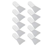 Srliya 10 Uds Cepillo de Máscara de Silicona Ergonómico para Máscara de Barro Facial Herramienta Portátil para el Cuidado de la Piel (estilo pulgar de espada)
