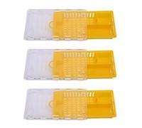 Srliya 10pcs Queen Bee Cage Plasticen Bee Bee Transporting Catcher Beekeeping Supplies Beekeeper Equipment (Amarillo)