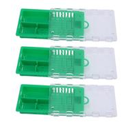 Srliya 10pcs Queen Bee Cage Plasticen Bee Bee Transporting Catcher Beekeeping Supplies Beekeeper Equipment (Verde)