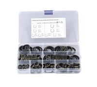 Srliya 110 Piezas M6 M8 M10 M12 M14 M18 M20 Kit de Arandelas de Sello de Aceite de Caucho Metálico con Arandela de Sello Adherida, Resistente a Altas Temperaturas, para Uso Industrial