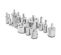 Srliya 15 Pcs/Set Drill Bit Hole Saw Set Herramienta de Corte de Vidrio de Cerámica de Mármol 6 - 50mm/0. 2 - 2.0in
