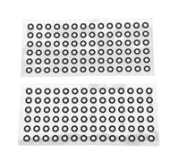 Srliya 20 Hojas de Marcadores de Escaneo 3D, Pegatinas de Puntos, Escáner, Puntos de Referencia de Seguimiento Preciso para Reflexión Difusa ID 3mm OD 6mm