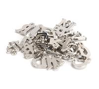 Srliya 26 PCS Pendientes de Cartas de Aleación con Imitación, Joyas de Alfabeto en Inglés de Bricolaje que Fabrican Accesorios para Manualidades, Collares, Llaves, Tamaño de Hoyo de 2
