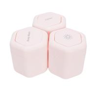 Srliya 3 Uds Contenedores de Viaje Roseate Tarros de Viaje Magnéticos de Boca Ancha Reutilizables a Prueba de Fugas para Loción de Baño Corporal