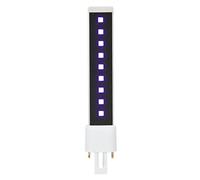 Srliya 365 405 NM Bombilla de Lámpara de Clavo de Fuente de Luz Doble 9W, Tubo de Secador de Uñas LED para Curarse Dentro de un Diseño Rotativo, Alta Eficiencia Luminosa, Ahorro de