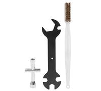 Srliya 3PCS 3D Herramienta de Limpieza de Impresoras Conjunto de Llave Multifunción + Mini Enchufe Cruzado + Cepillo de Boquilla