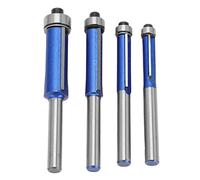 Srliya 4 Brocas de Corte de Vástago de 1/4 Pulgadas, Broca de Enrutador de Vástago de 1/ Pulgadas, Broca de Corte de de un Cuarto de Pulgada, Profundidad Ajustable, Reves