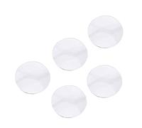 Srliya 5 Piezas de Zafiro Reloj de Vidrio Transparente Transparente Reemplazo de Vidrio de Espejo Plano de una Sola Redonda de 20-22 Mm