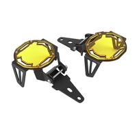 Srliya Accesorio de Motocicleta Motociclo LED Fog Guardia de Luz Cubierta Protectora LEAM LECHE PROTECTOR PARA R1200GS/R1250GS AVENTURE LC (Amarillo)
