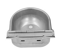 Srliya Bebedero de Vaca Duradero de Acero Inoxidable, Alimentador Automático de Agua para Ganado y Caballos, 10,8x10,6x4,7 Pulgadas