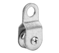 Srliya Bloques de Polea de Cable, Rueda de Polea única de 2,6 Pulgadas con Rodamiento, Chapado en Zinc de Aluminio para Cuerda de Alambre Industrial de 6mm, 12 Uds.