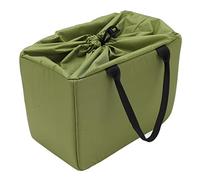 Srliya Bolsa de Cámara de Partición de Inserción Impermeable Flexible Estuche de Protección de Lente Resistente Al Desgaste para Cámara DSLR SLR Portátil Verde 10.2x5.9x7.5in