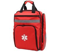 Srliya Bolsa de Equipo de Bombero Roja de Gran Capacidad, Mochila Duradera de Primeros Auxilios de Emergencia para Viajes y Campamentos