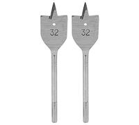 Srliya Broca Plana para Madera Broca de Pala Perforadora Diseño de Espina de Corte de Acero con Alto Contenido de Carbono de 32 Mm Posicionamiento Preciso Apertura de Orific