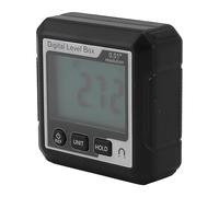 Srliya Caja de Nivel Magnético Digital con Bloqueo de Datos para Medición de Carpintería, Pantalla LCD de 4x90 Grados para Profesionales de la Carpintería (negro blanco)