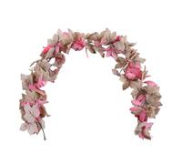 Srliya Centro de Mesa de Acción de Gracias, Guirnalda de Otoño de Calabazas Rosas Preparada para Usar, Decoración de Otoño de 68,5 Pulgadas para Entusiastas de la Decoración del Hogar