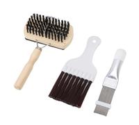 Srliya Cepillo de Limpieza de Aletas de Condensador de Aire Acondicionado, Juego Eficiente para Mantenimiento de Unidades de Aire Acondicionado, Cepillo Batidor de Acero Inoxidable, Práctico Peine de