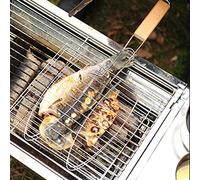 Srliya Cesta Antiadherente de Acero Inoxidable para Parrilla de Barbacoa, Red para Barbacoa de Horno para Alimentos Limpios y Deliciosos, para una Cómoda Experiencia de Asado