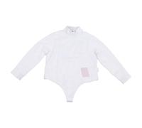 Srliya Chaqueta de Esgrima Antipuñaladas para Niños Tapa Protectora Duradera para Prácticas CFA450N Material de Seda de Hielo (48)