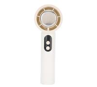Srliya Compresa de Hielo, Ventilador de Mano, Almohadilla de Enfriamiento, Refrigerador Portátil Recargable de bajo Ruido para Actividades Al Aire Libre, Negro (Beige)