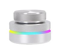 Srliya Controlador de Perilla Personalizable Control de Volumen USB Bluetooth con Luz RGB para Estación de Trabajo de Audio Digital Multimedia en Plata