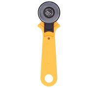 Srliya Cortador Rotatorio de Cuero de 45 Mm, Cortador de Tela con Bucle y Cuchilla Retráctil para Tela, Papel, Fieltro y Cuero de 4 capas.