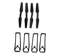 Srliya Cubiertas de Protección de Hélices Quadcopter Piezas de Repuesto de Drones Remotas Plegables para E88 para E99 para E100 para K3 con Cable de Carga