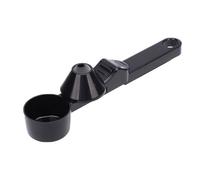 Srliya Cuchara Medidora de café Molido Fácil de Verter para Proteína en Polvo, Fórmula para bebé, Hojas de té, 2 Cucharadas de café con Embudo (Negro)